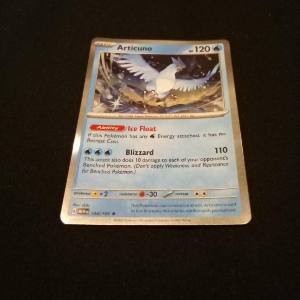 Pokemon Articuno 144/165 SV: Scarlet & Violet 151 Rare Reverse Holo